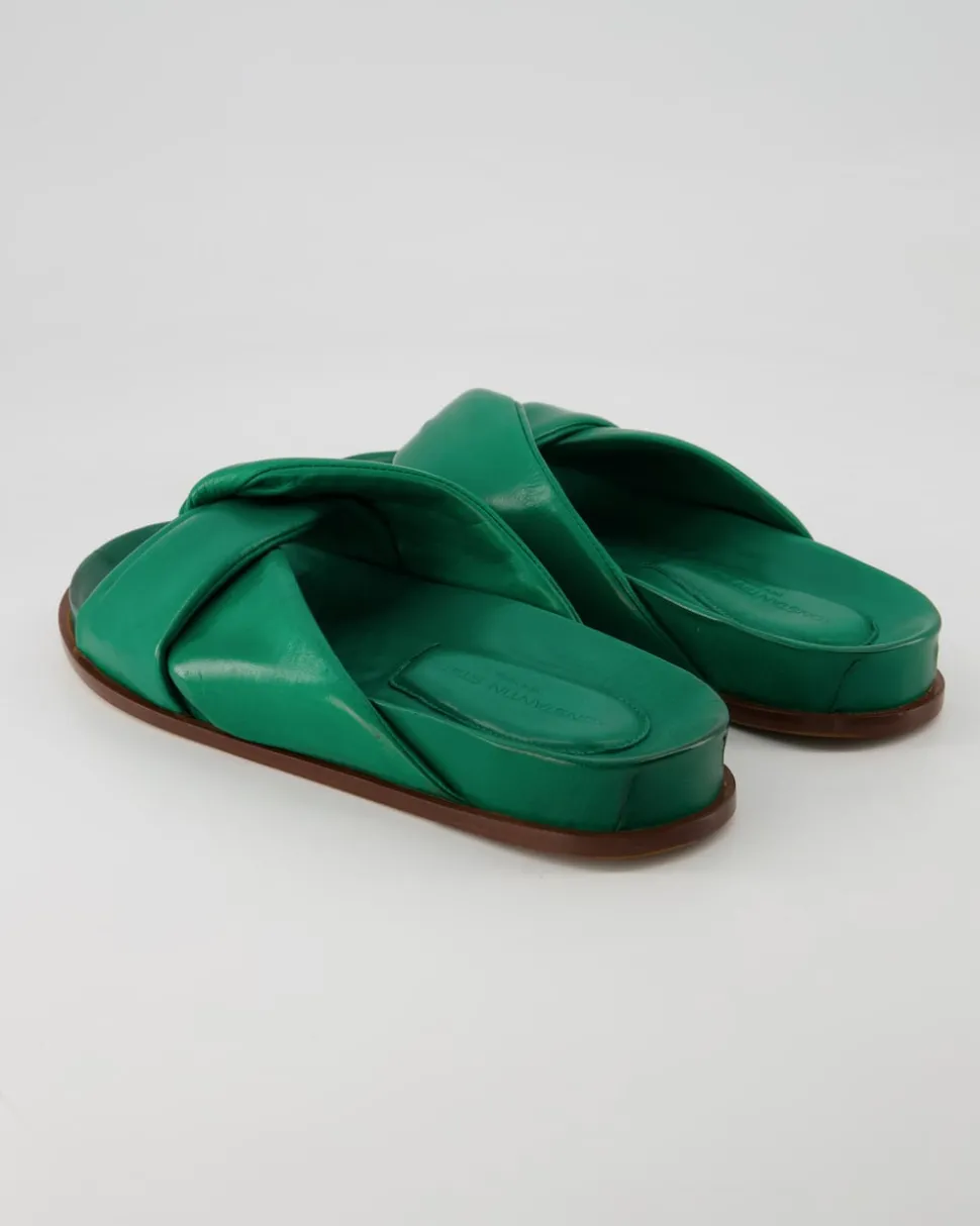 B412 Pantoletten in Grün