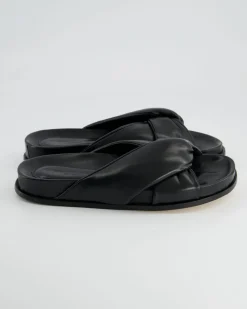 B412 Pantoletten in Schwarz