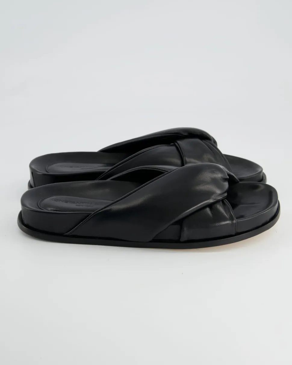 B412 Pantoletten in Schwarz