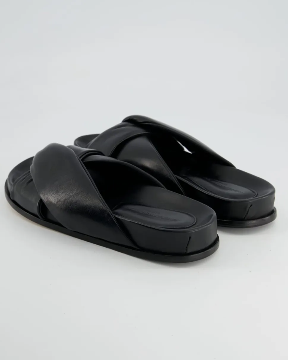 B412 Pantoletten in Schwarz