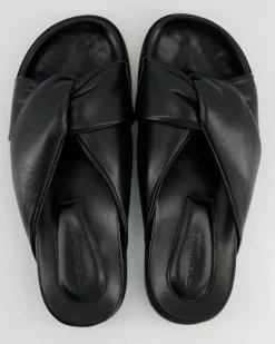 B412 Pantoletten in Schwarz