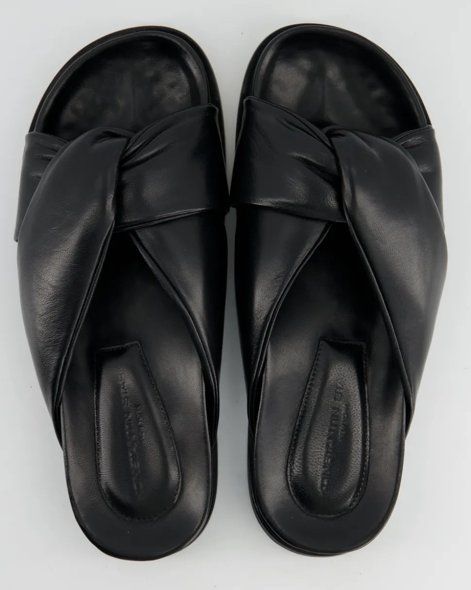 B412 Pantoletten in Schwarz