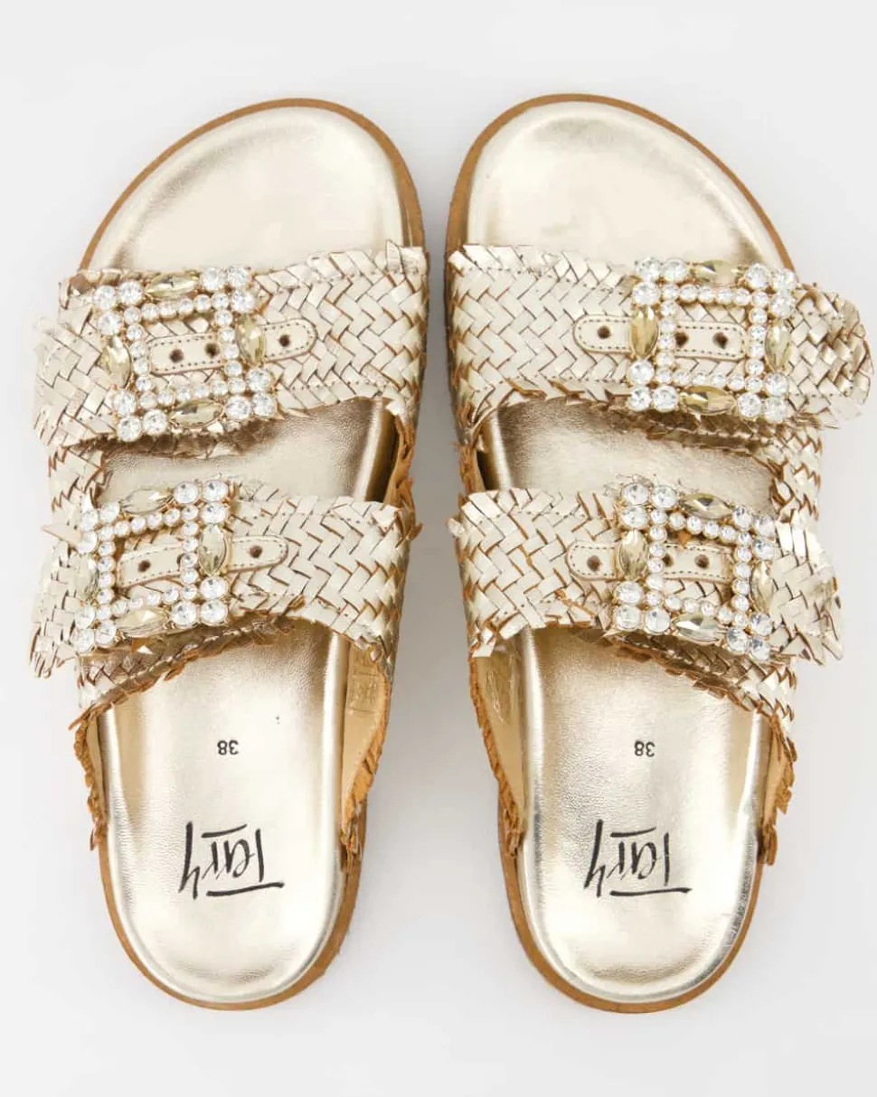 5476B27111B2 Pantoletten in Gold