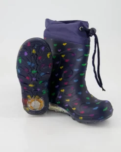 Blinking Hearts Gummistiefel in Blau