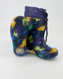 Blinking Monsters Gummistiefel in Blau