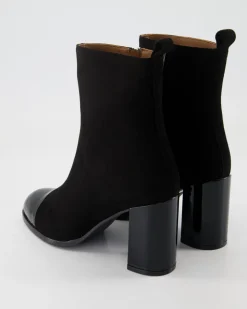 Camoscio Nero / Vernice Nero Stiefeletten in Schwarz