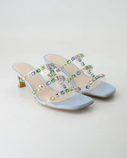 Chelisa Pantoletten in Blau