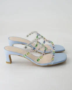 Chelisa Pantoletten in Blau