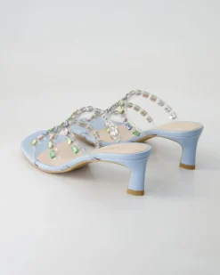 Chelisa Pantoletten in Blau