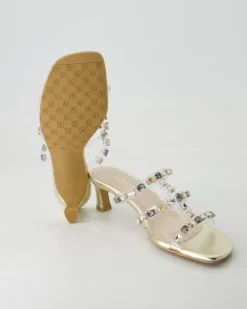 Chelisa Pantoletten in Gold