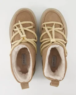 Classic Low Platform Stiefeletten in Beige