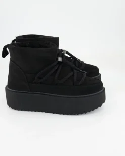 Classic Low Platform Stiefeletten in Schwarz