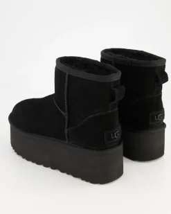 Classic Mini Platform Winterschuhe in Schwarz