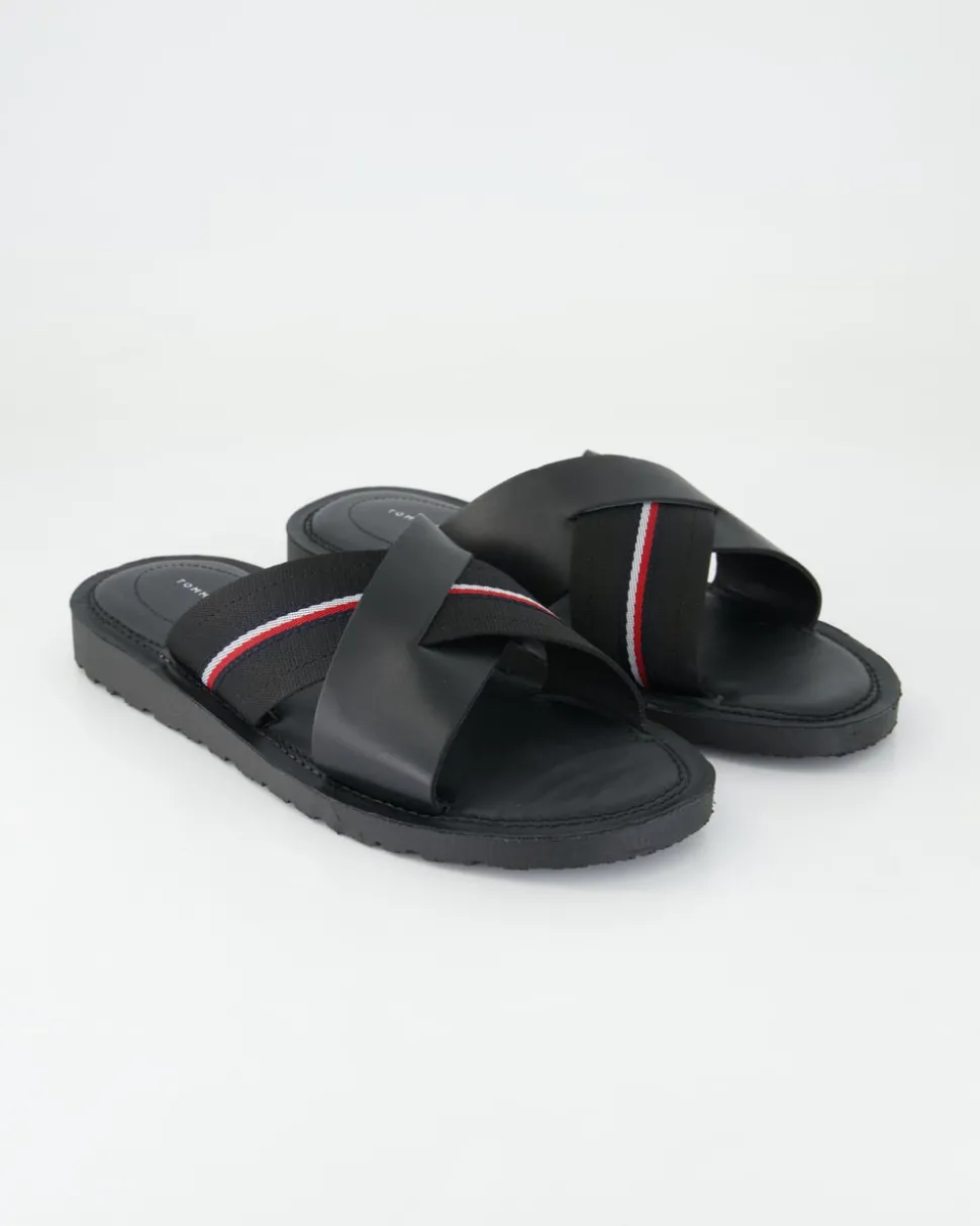 CORE HILFIGER LH CRISS C SANDA Pantoletten in Schwarz