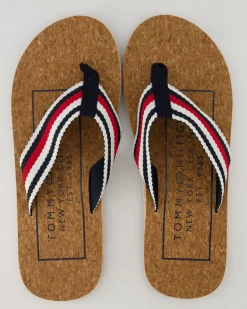 Cork Beach Sandal Zehentrenner in Blau