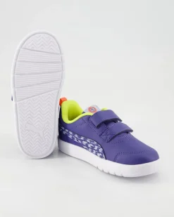 Courtflex V3 Poised 2 Race V Sneaker in Blau