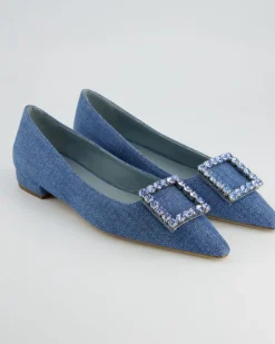 Diamond Ballerinas in Blau
