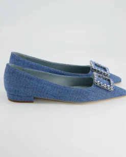 Diamond Ballerinas in Blau
