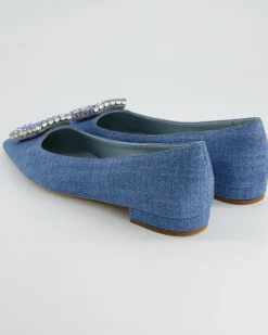 Diamond Ballerinas in Blau