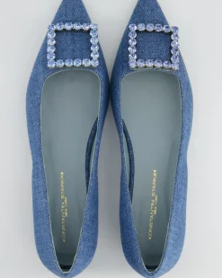 Diamond Ballerinas in Blau