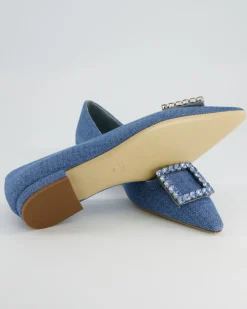 Diamond Ballerinas in Blau