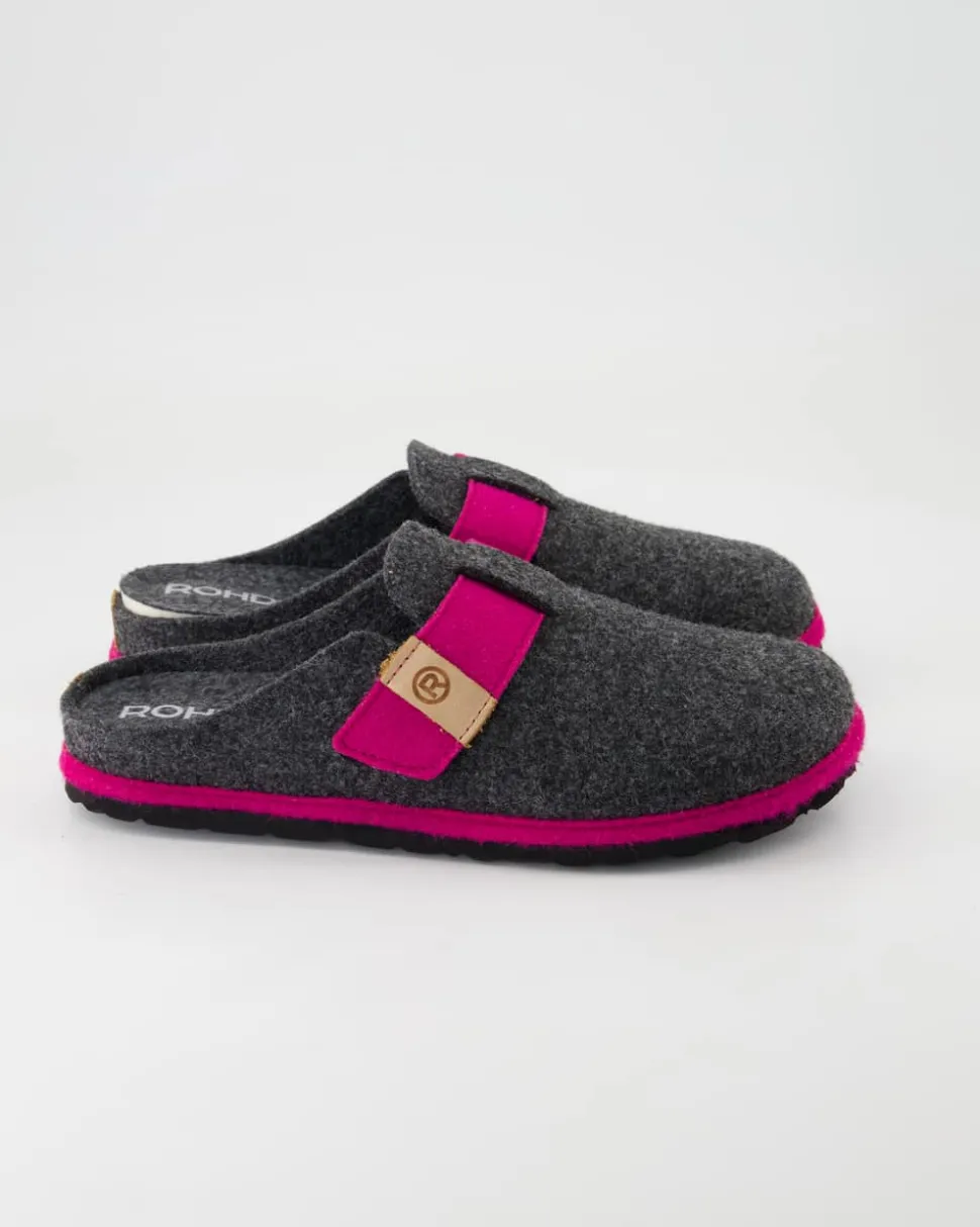 D.Meran Hausschuhe in Grau