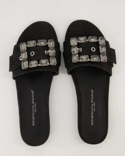 Fade Pantoletten in Schwarz