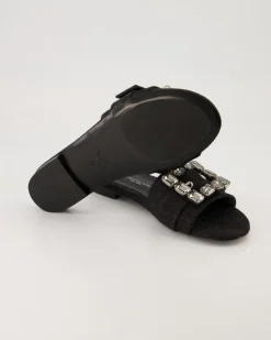 Fade Pantoletten in Schwarz