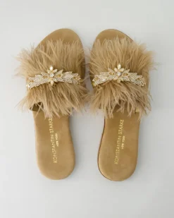 FB1114-503 Pantoletten in Beige