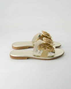 FB1089 Pantoletten in Gold