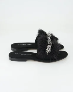 FB1114 Pantoletten in Schwarz