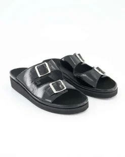 Fiesta Pantoletten in Schwarz