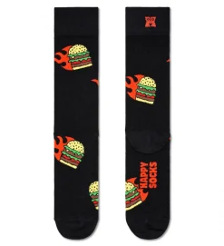 Flaming Burger Sock Socken in Mehrfarbig