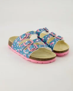 Fußbettpantoffel Pantoletten in Blau