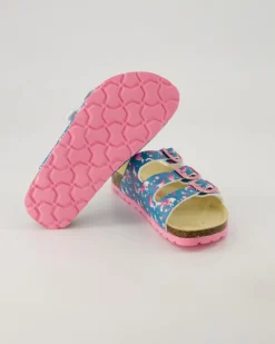 Fußbettpantoffel Pantoletten in Blau