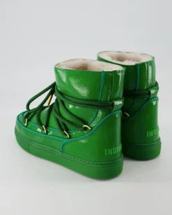 Full Leather Naplack Winterschuhe in Grün