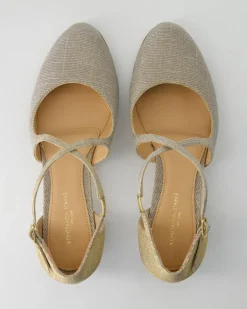 GE040 Slingpumps in Gold