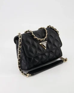 Giully Mini 2 Comp Cnvrtbl flp Handtasche in Schwarz