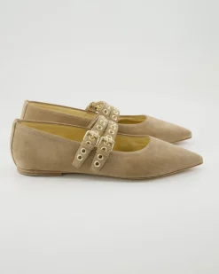 Greta Ballerinas in Beige