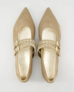 Greta Ballerinas in Beige