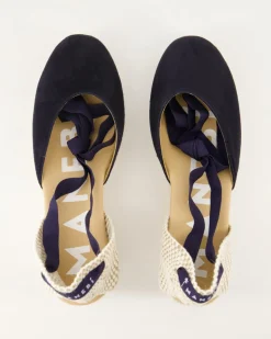 Hamptons Wedges in Blau