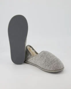 Hausschuh Trendy Filz Hausschuhe in Grau