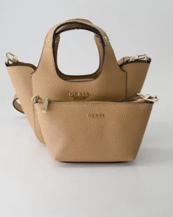 Helina Mini Tote Handtasche in Beige