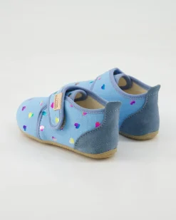 Hermi Herzchen Hausschuhe in Blau