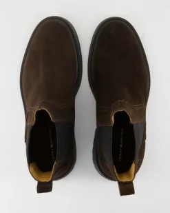Hilfiger Comfort LWT Suede Chelsea Boots in Braun