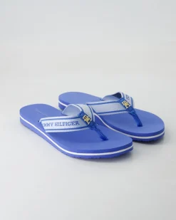 HILFIGER WEBBING BEACH SANDAL Zehentrenner in Blau