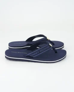 HILFIGER WEBBING BEACH SANDAL Zehentrenner in Blau