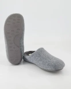 Home-Slipper Hausschuhe in Grau