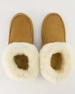 Hüttenpatschen Hausschuhe in Braun
