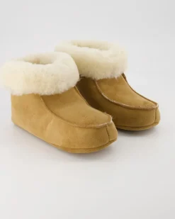 Hüttenpatschen Kids Hausschuhe in Braun